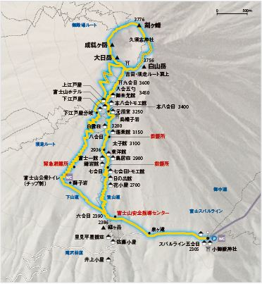 吉田ルート地図