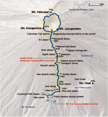 Fujinomiya route map
