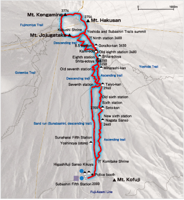 Subashiri route map